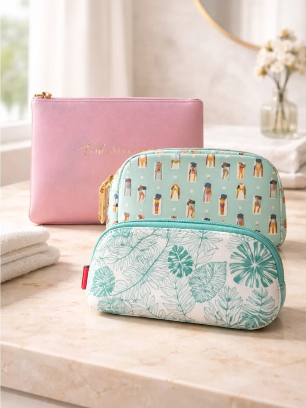NEW - Lot of 3 Makeup Cosmetics Bags IPSY Limited Edition - Never used